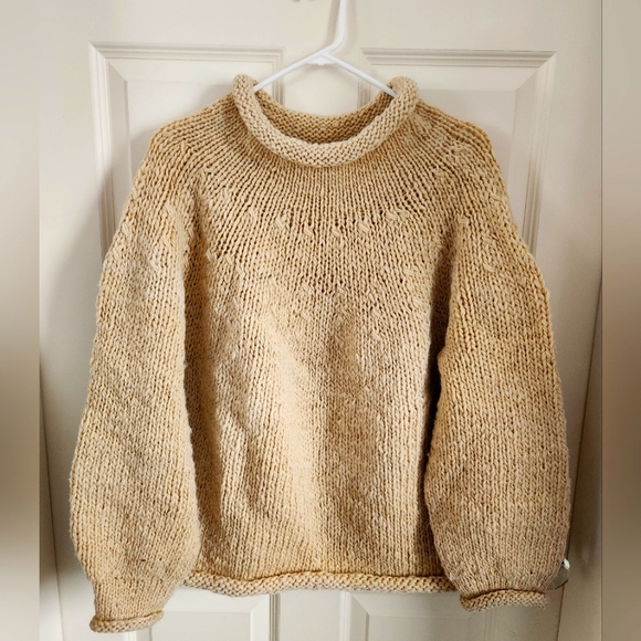 One Of A Kind Handknit Sweater - Picture 1 of 5
